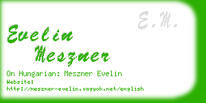 evelin meszner business card